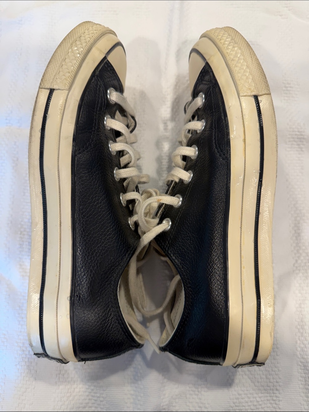 Converse black leather Chuck Taylor All star